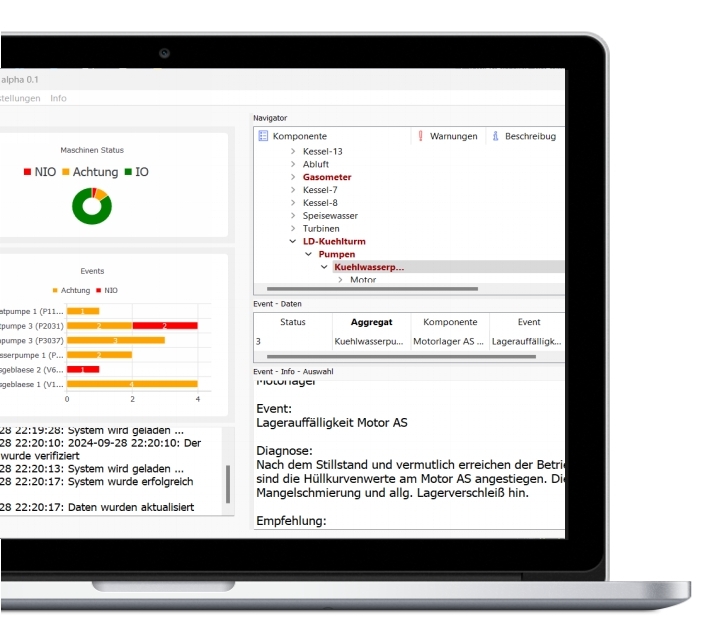Software-Ansicht von Cristal Vision